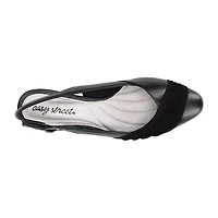 Easy Street Bates Womens Round Block Heel Pumps