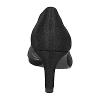 Easy Street Picaboo Womens Round Open Toe Stiletto Heel Pumps