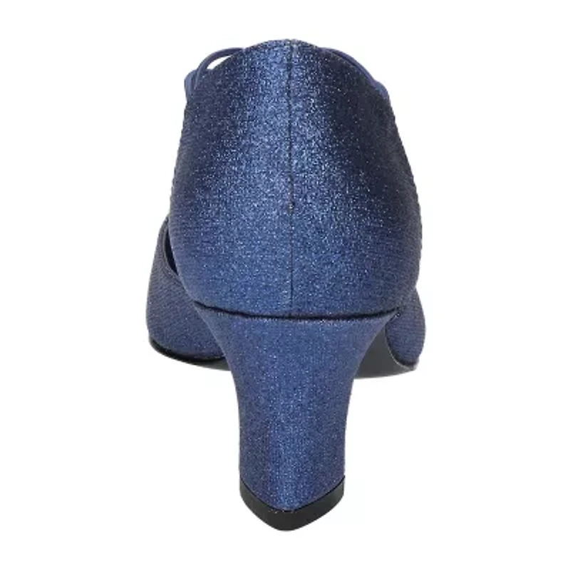 Easy Street Moonlight Womens Pointed Stiletto Heel Pumps