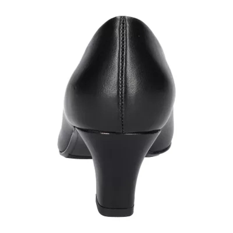 Easy Street Ballari Womens Round Stiletto Heel Pumps