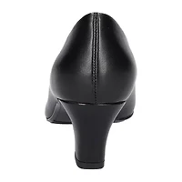 Easy Street Ballari Womens Round Stiletto Heel Pumps