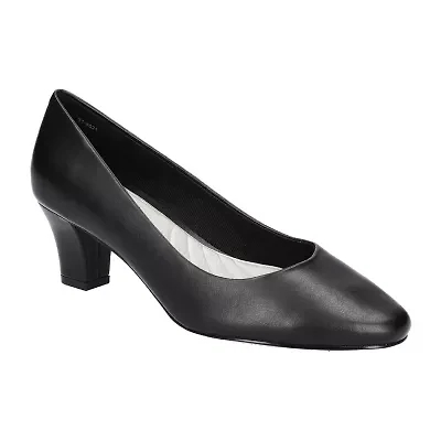Easy Street Ballari Womens Round Stiletto Heel Pumps