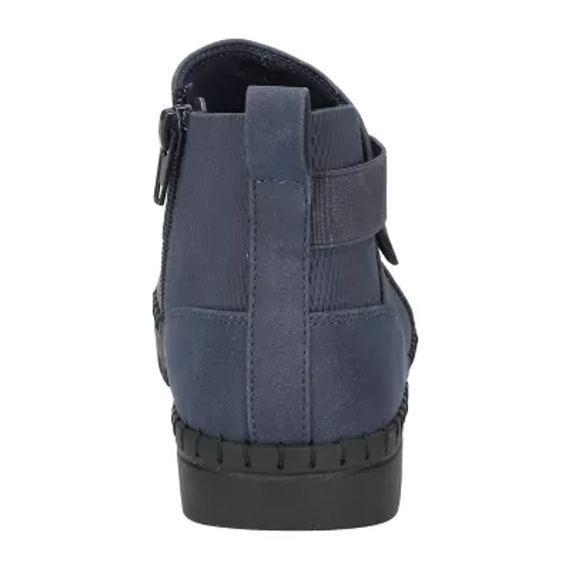 Easy Street Womens Julienne Flat Heel Booties