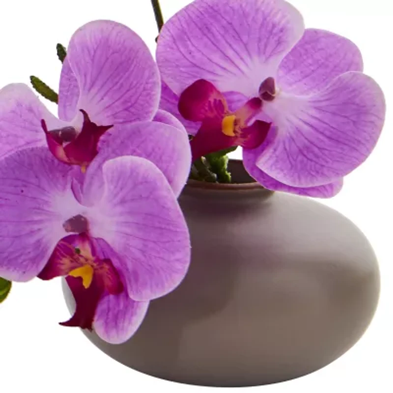 7” Phalaenopsis Orchid Artificial Arrangement; Set of 3