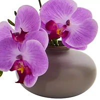 7” Phalaenopsis Orchid Artificial Arrangement; Set of 3