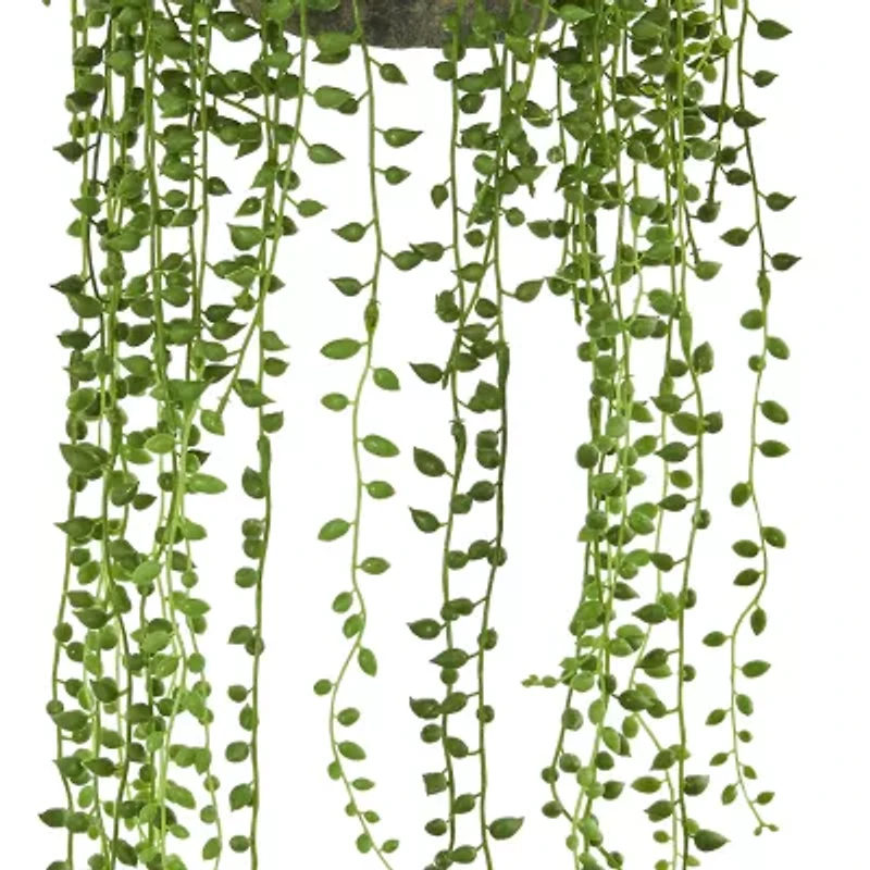 Nearly Natural String Of Pearl Artificial Plant Hanging Basket Artificial Flowers