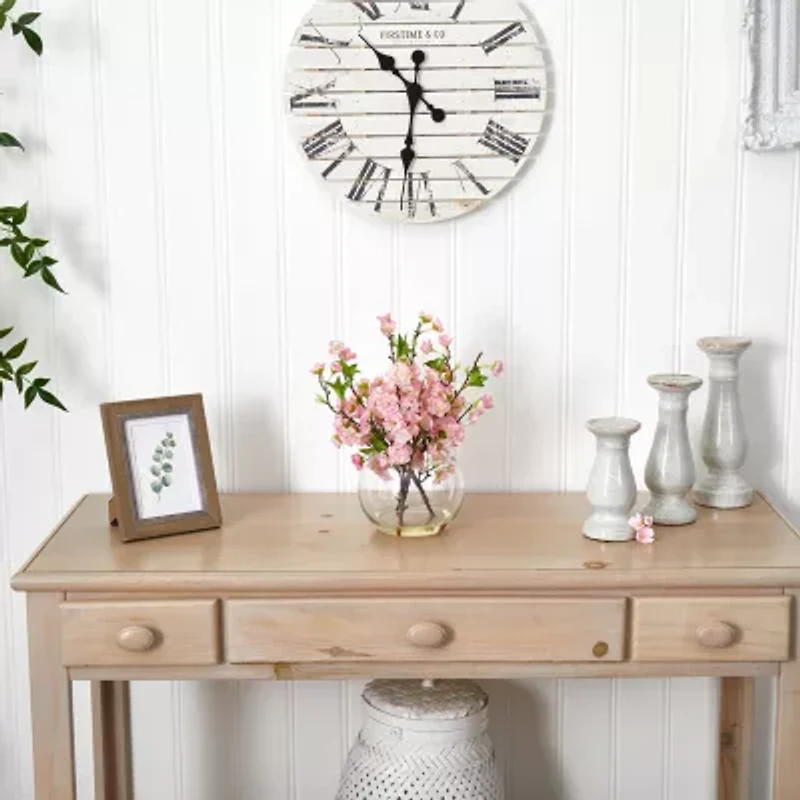 Nearly Natural Cherry Blossom In Large Vase Artificial Flowers