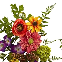 Nearly Natural Garden Flower Teardrop Artificial Flowers