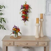 Nearly Natural Garden Flower Teardrop Artificial Flowers