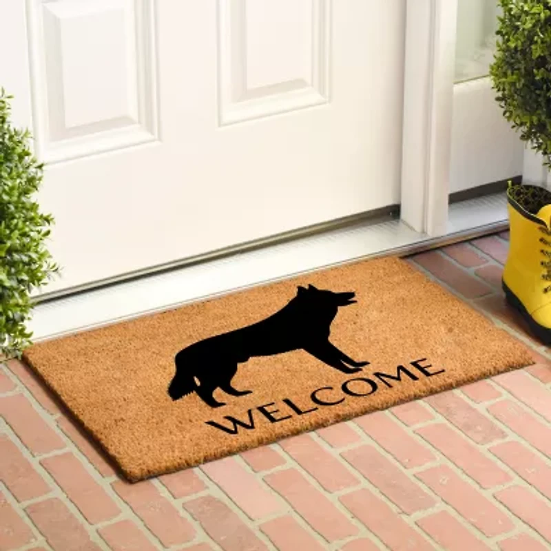 Calloway Mills Siberian Husky Outdoor Rectangular Doormat