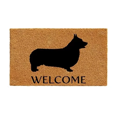 Calloway Mills Pembroke Welsh Corgi Outdoor Rectangular Doormat