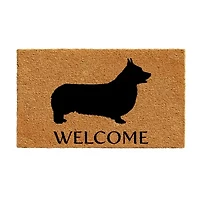 Calloway Mills Pembroke Welsh Corgi Outdoor Rectangular Doormat
