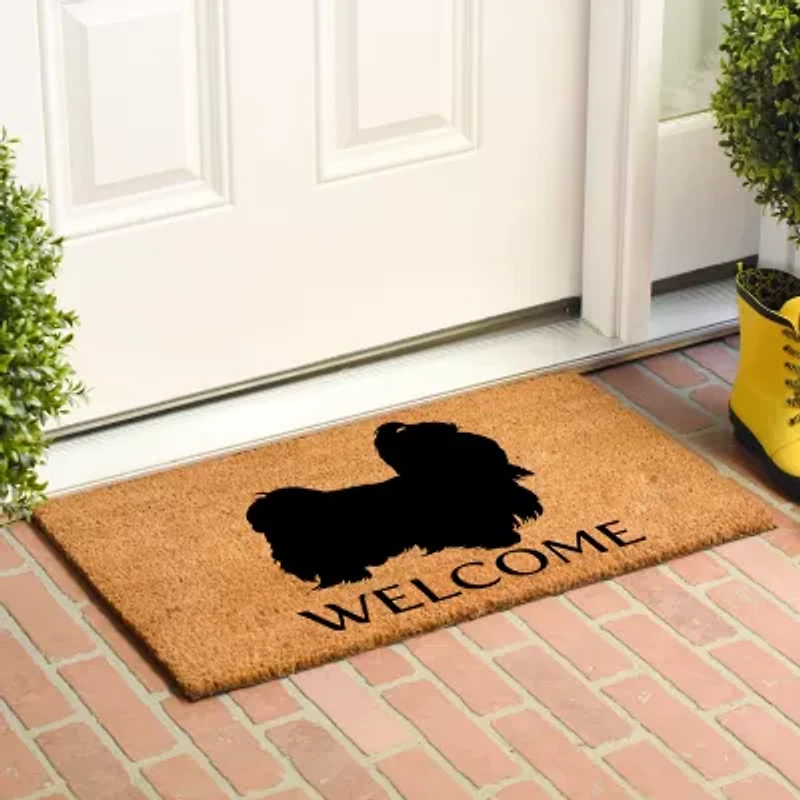 Calloway Mills Shih Tzu Outdoor Rectangular Doormat