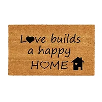 Calloway Mills Happy Home Outdoor Rectangular Doormat