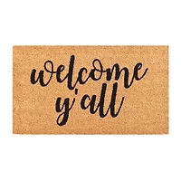 Calloway Mills Welcome Y'All Outdoor Rectangular Doormat