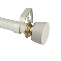 Rod Desyne Nuno Faux Wood 1 Adjustable Curtain