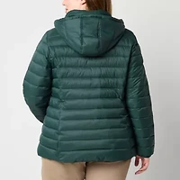 St. John's Bay Womens Plus Midweight Puffer Jacket