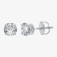 Ever Star (G / VS2) 1 1/2 CT. T.W. Lab Grown White Diamond 14K Gold 5.8mm Stud Earrings
