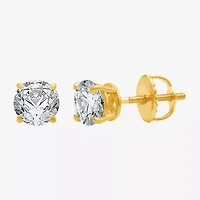 Ever Star (G / VS2) 1 1/2 CT. T.W. Lab Grown White Diamond 14K Gold 5.8mm Stud Earrings