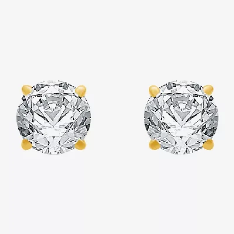 Ever Star (G / VS2) 1 1/2 CT. T.W. Lab Grown White Diamond 14K Gold 5.8mm Stud Earrings