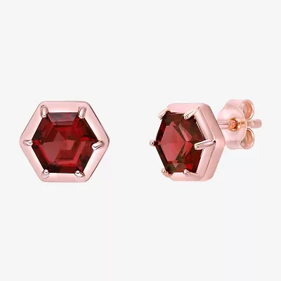 Gemstone Sterling Silver 8mm Stud Earrings