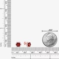 Gemstone Sterling Silver 8mm Stud Earrings