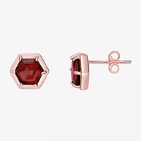 Gemstone Sterling Silver 8mm Stud Earrings