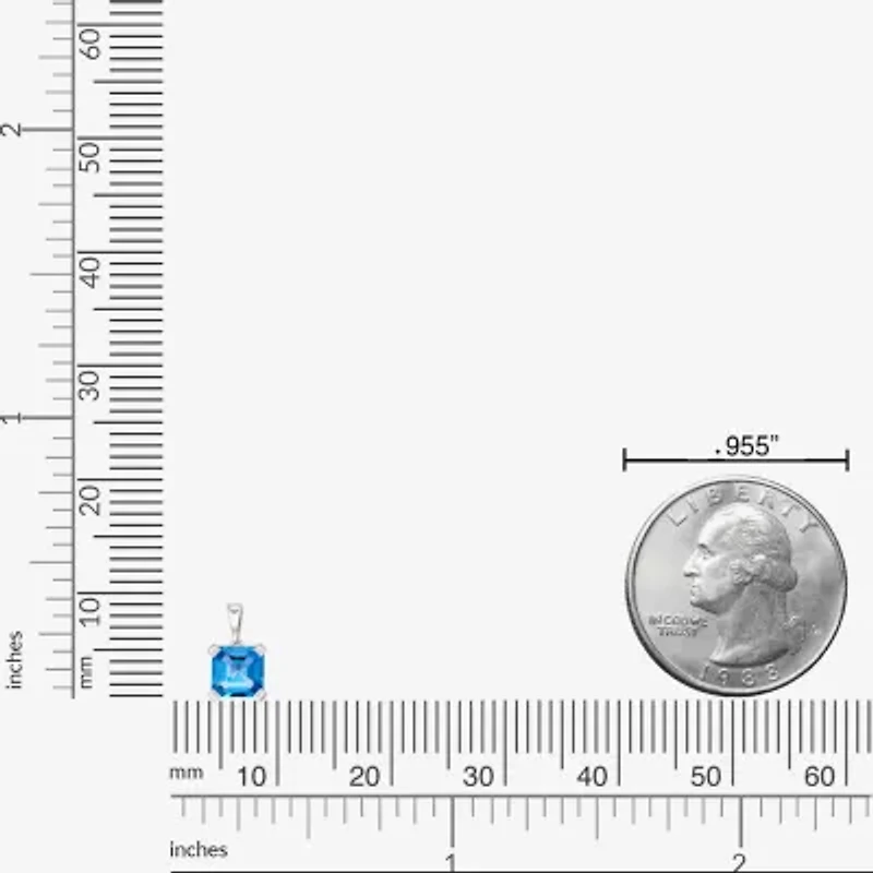 Gemstone Sterling Silver Pendant Necklace