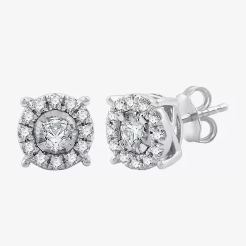 Diamond Blossom Womens 1 CT. T.W. Lab Grown White Diamond Sterling Silver Round 2-pc. Jewelry Set