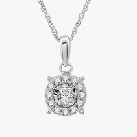 Diamond Blossom Womens 1 CT. T.W. Lab Grown White Diamond Sterling Silver Round 2-pc. Jewelry Set