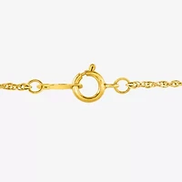 Diamond Blossom Womens 1/10 CT. T.W. Lab Grown White Diamond 14K Gold Over Silver Sterling Silver 18 Inch Pendant Necklace