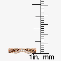 Le Vian® Ring featuring 1/6 CT. Nude Diamonds™ 1/8 Chocolate Diamonds® set 14K Strawberry Gold®