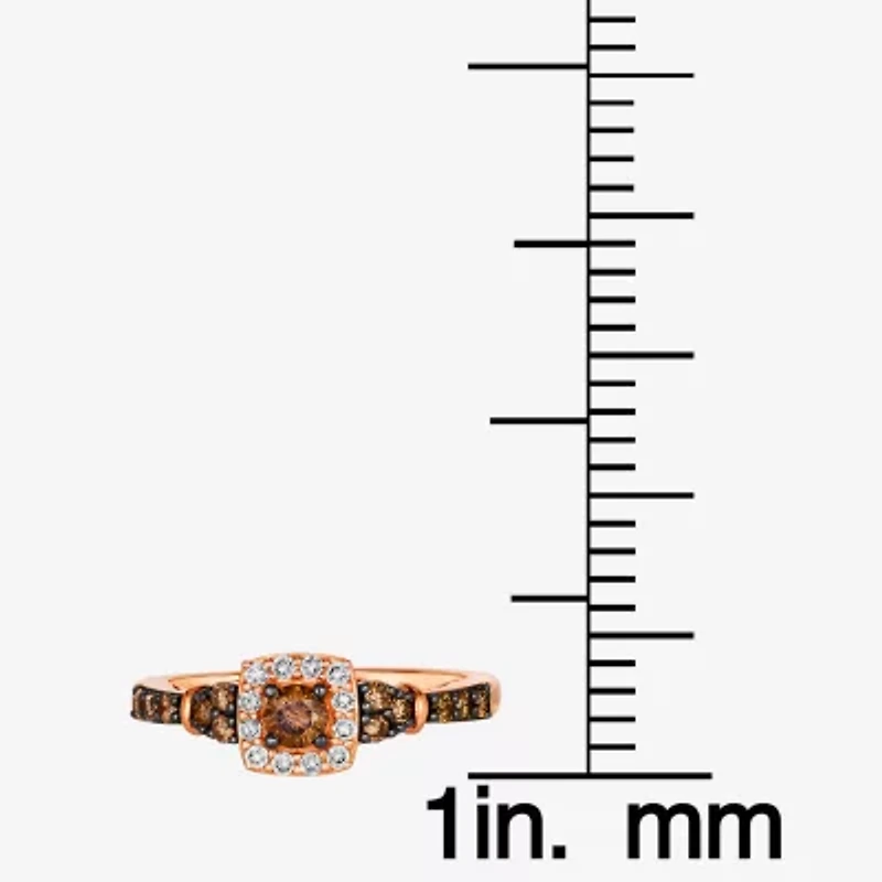 Le Vian® Ring featuring 3/8 CT. Chocolate Diamonds® 1/8 Nude Diamonds™ set 14K Strawberry, Vanilla, or Honey Gold®