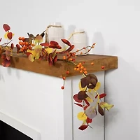 Northlight Berries Leaves Unlit Christmas Indoor Garland