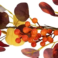 Northlight Berries Leaves Unlit Christmas Indoor Garland