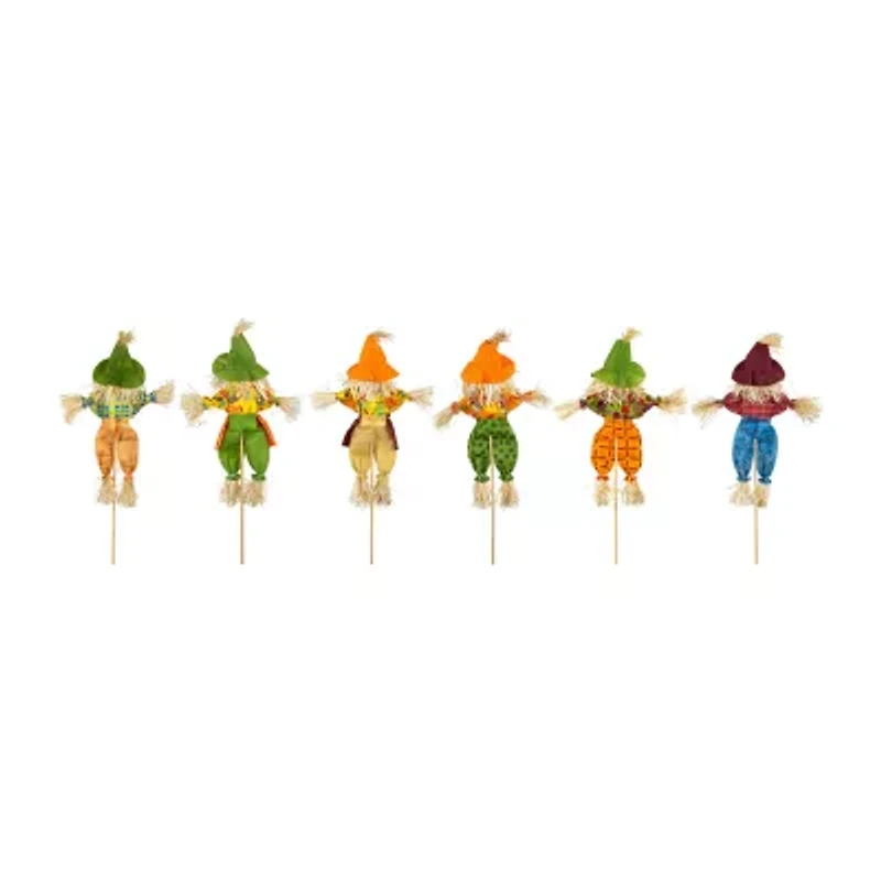 Northlight 24in Fall Scarecrow Picks Thanksgiving Yard Art
