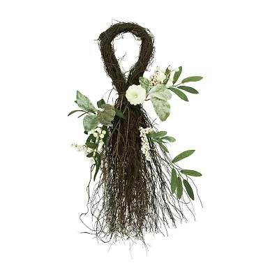 Northlight 24IN TWIG TEARDROP Swag