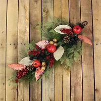 Northlight 30in  Teardrop Unlit Swag