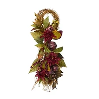 Northlight 28in Grapevine Teardrop Unlit Swag