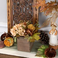 Northlight 10in X 8in Wooden Box Fall Thanksgiving Tabletop Decor