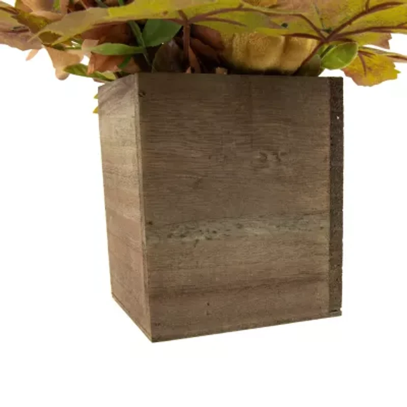 Northlight 10in X 8in Wooden Box Fall Thanksgiving Tabletop Decor