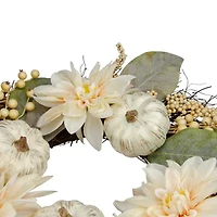 Northlight 22in Dahlia And Pumpkin Wreath