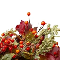 Northlight 2oin Leaves And Berries Unlit Wreath