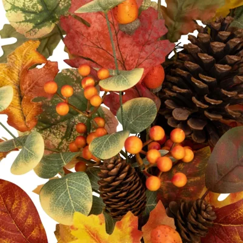 Northlight 26in Berries And Pinecone Unlit Wreath