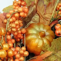 Northlight 22in Pumpkin And Berry Unlit Wreath