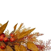 Northlight 24in Yellow And Orange Berry Unlit Wreath