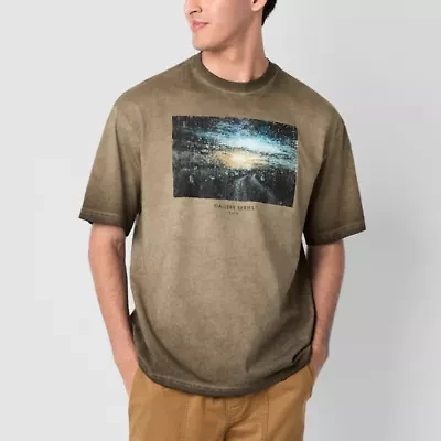 Arizona Mens Short Sleeve Washed Graphic T-Shirt