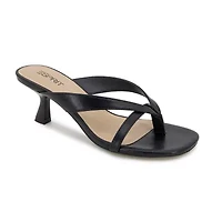 ESPRIT Echo Womens Square Open Toe Kitten Heel Pumps