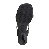 18982 - Esprit Echo Womens Square Open Toe Kitten Heel Pumps