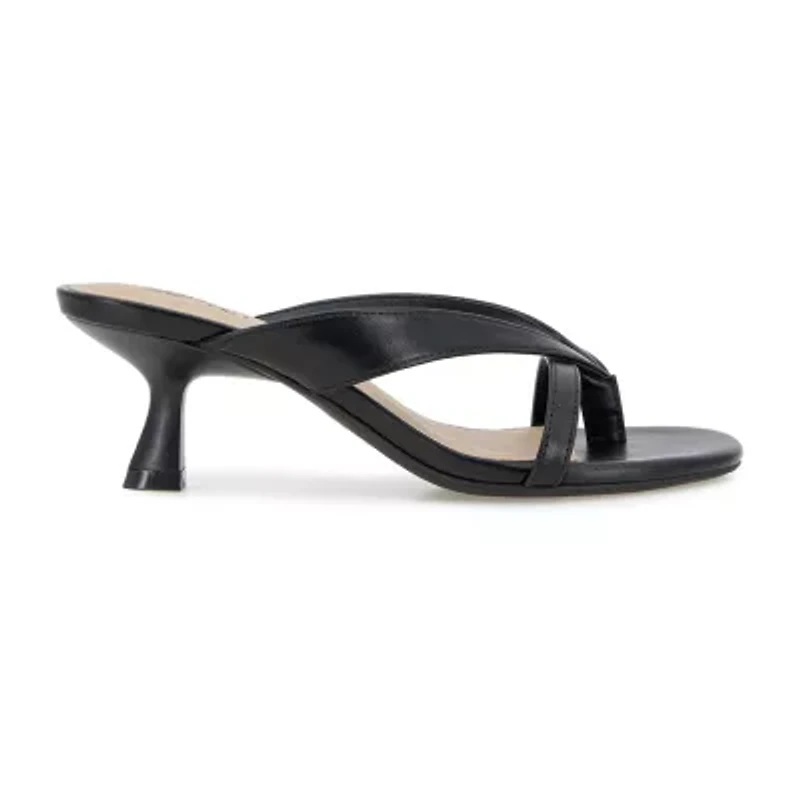 ESPRIT Echo Womens Square Open Toe Kitten Heel Pumps